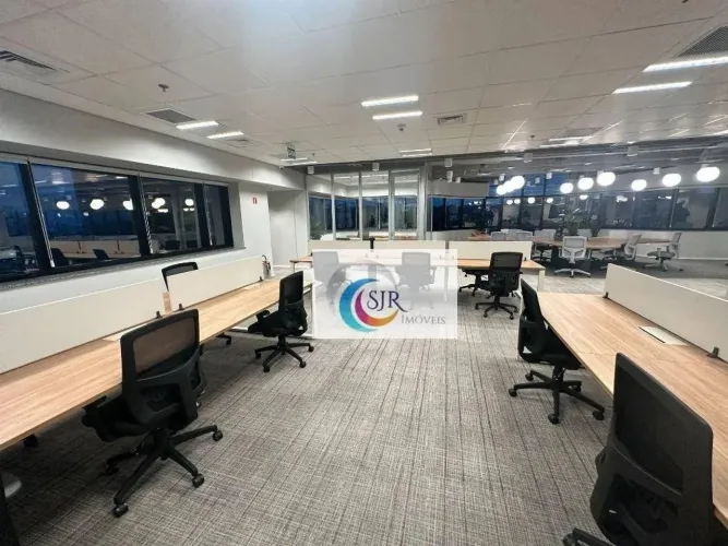 Conjunto comercial mobiliado para alugar, 669 m² com 11 vagas - Brooklin - São Paulo/SP