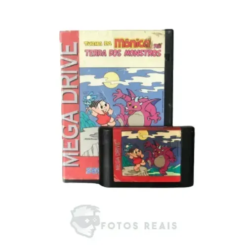 TURMA DA MÔNICA NA TERRA DOS MONSTROS SEMINOVO - MEGA DRIVE