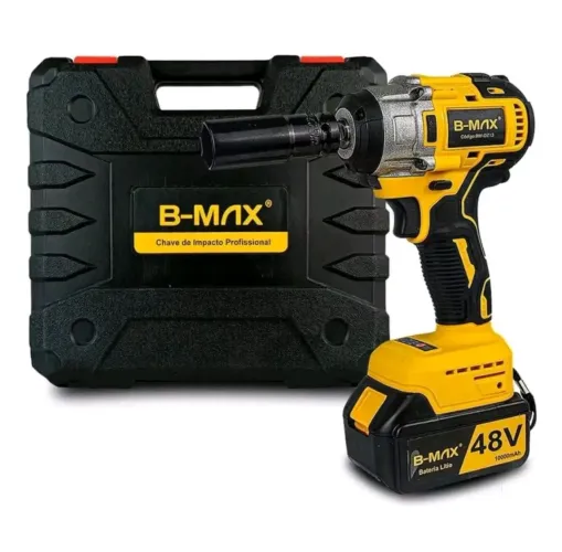 Chave de Impacto Parafusadeira Furadeira a Bateria 48V Kit