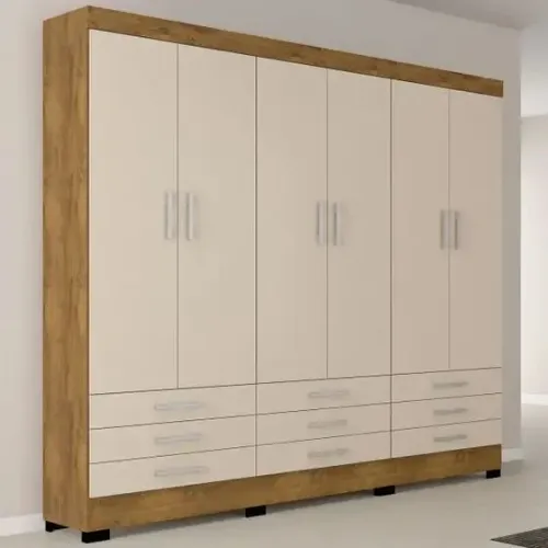 Guarda roupa com 9 gavetas de casal 