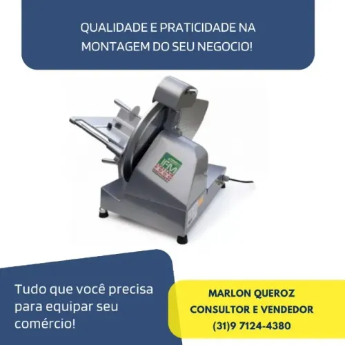 Fatiador de Frios Inox Bivolt Lamina 25CM IFM Brasil
