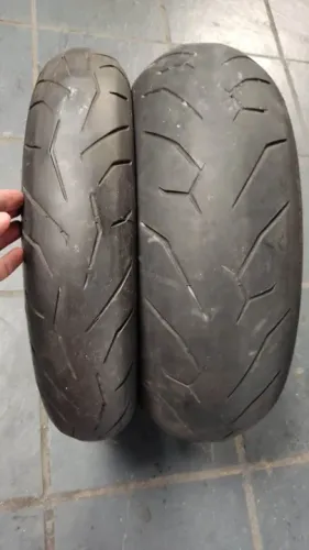Par pneu usado Pirelli Diablo Rosso2 190/55-17 120/70-17