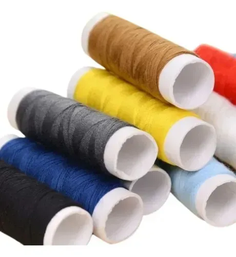 kit caixa costura completa linhas agulhas alfinete tesoura 1 aih1295