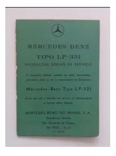 Manual Mercedes Benz Lp-331 Original | Excelente Estado (Usado)