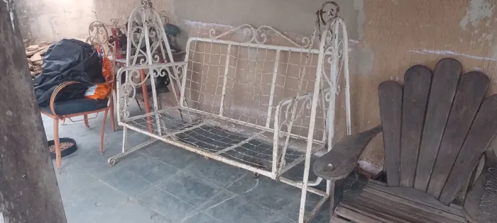 BANCO JARDIM ANTIGO BALANÇO RARO NAMORADEIRA 