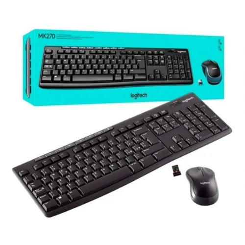 Kit Teclado e Mouse Logitech MK270 Wireless NOVO NA CAIXA
