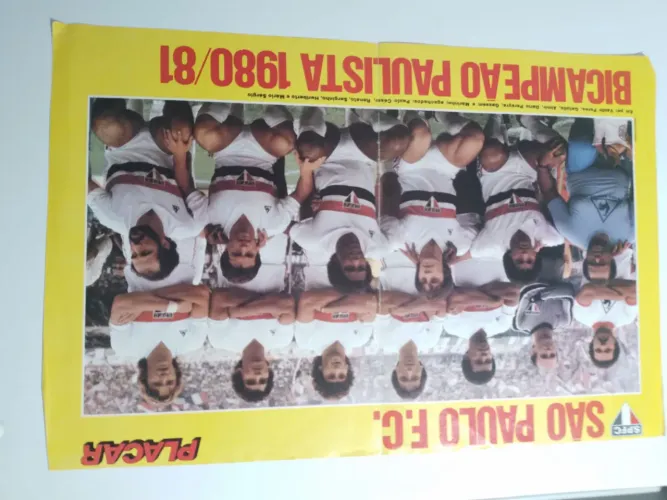 POSTER Bicampeão Paulista São Paulo 1980/81