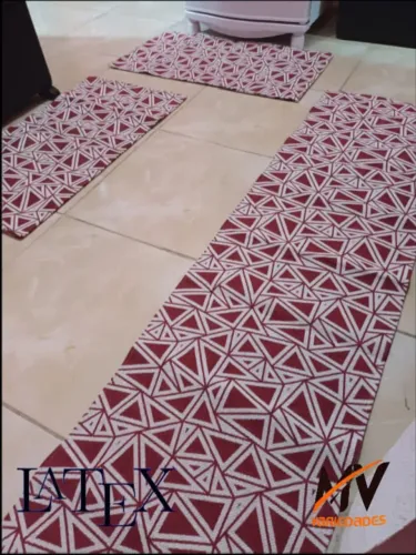 PASSADEIRAS GEOMÉTRICA 3 PEÇAS