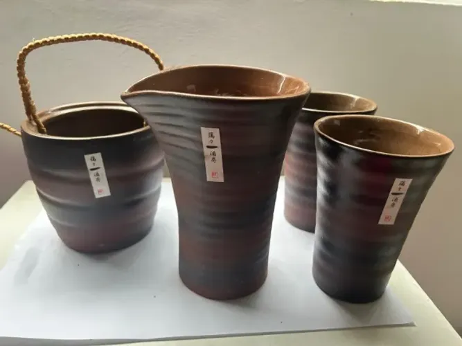 Conjunto Izakaya Conjunto Shochu de 4 peças veio do Japão
