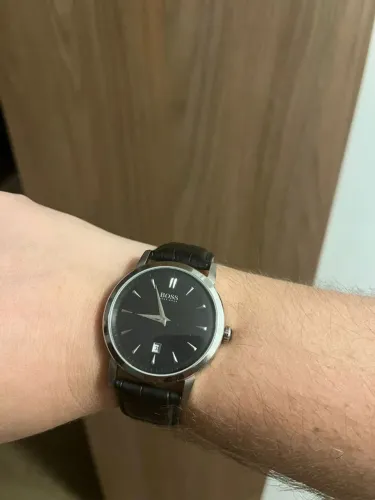 Relógio Couro Hugo Boss Novo
