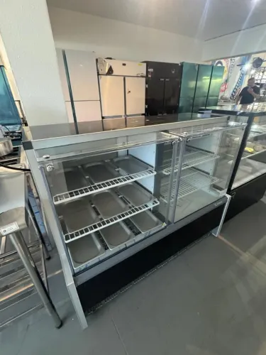 VITRINE CONJUGADA QUENTE FRIA AURORA 1,40M R/PR