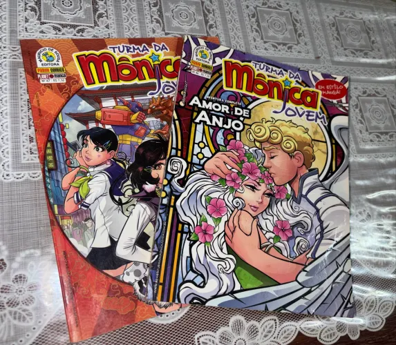 2 livros - Turma da Mônica jovem (estilo mangá)