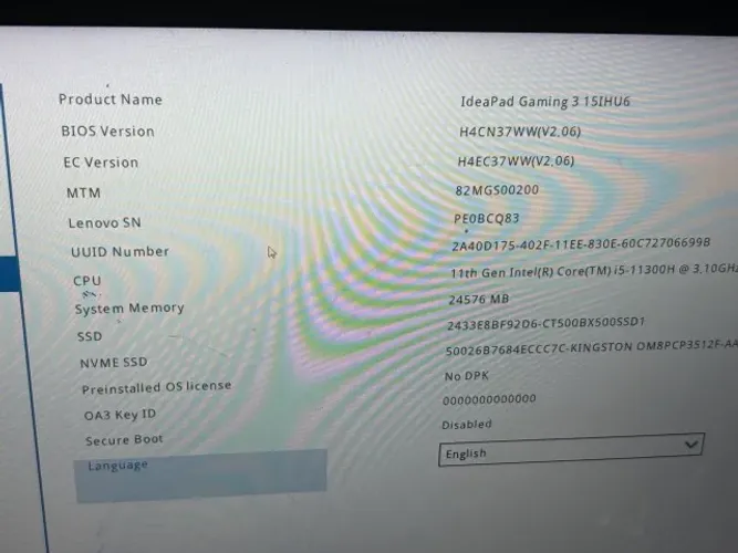 notebook ideapad gaming 3i i5 11300h gtx 1650