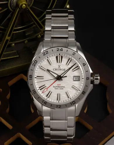 Relógio Cronos automático seiko nh34 gmt n san martin gran seiko 