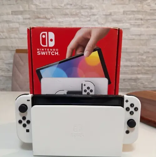 Nintendo Switch OLED Desbloqueado 128GB COMPLETO