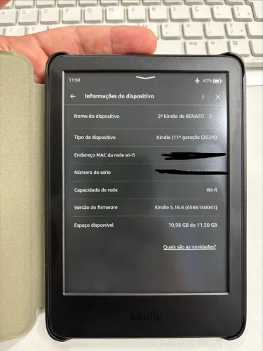 Kindle 11ª Geração - 16 GB | Estado de Novo | Capa + Caixa Original