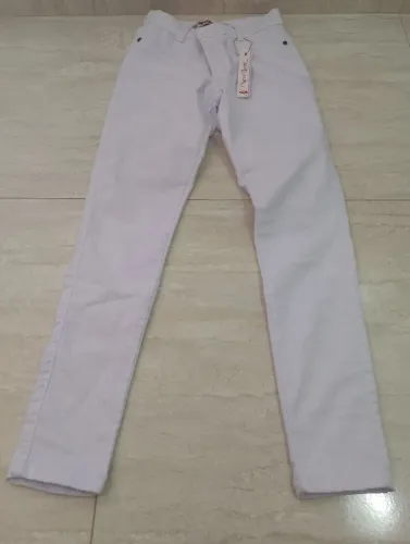 Calça Jeans Feminina Skinny Número 34 - Branca - Nova