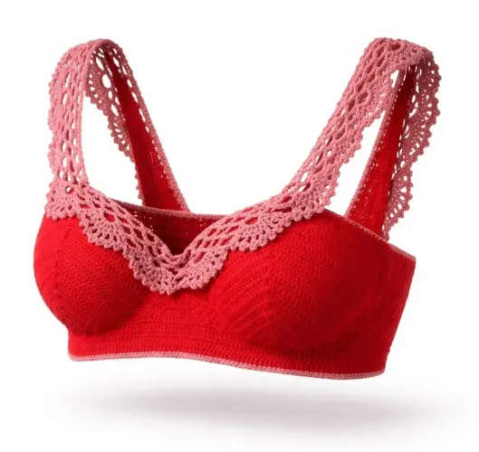 Top em croche