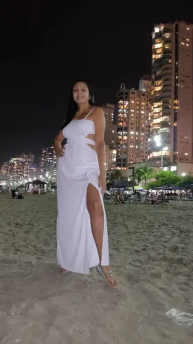 Vestido branco longo