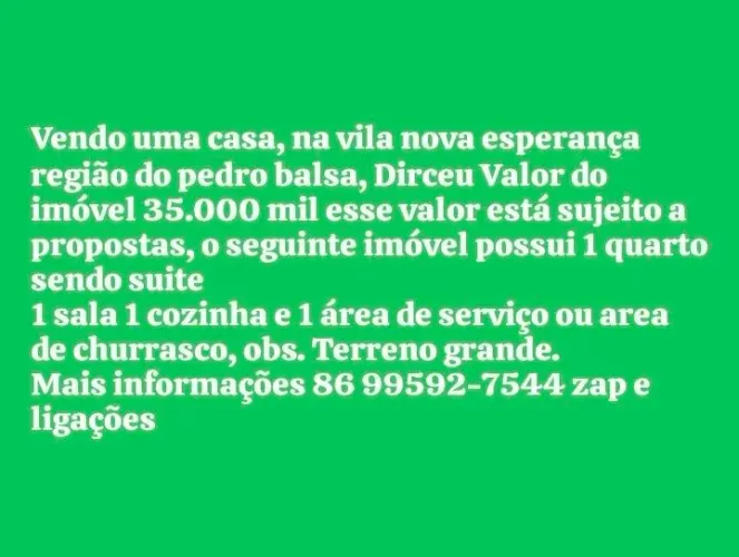 Vendo uma casa