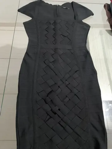 Vestido Preto Bandagem 