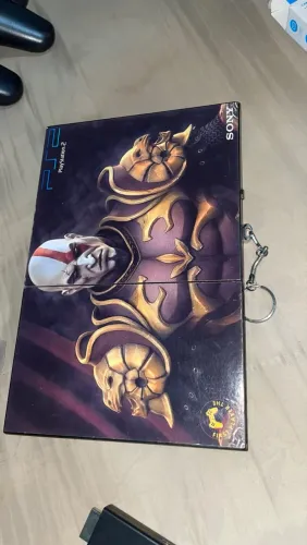 PlayStation 2 Slim Original Com Controles e Cabos - Funcionando