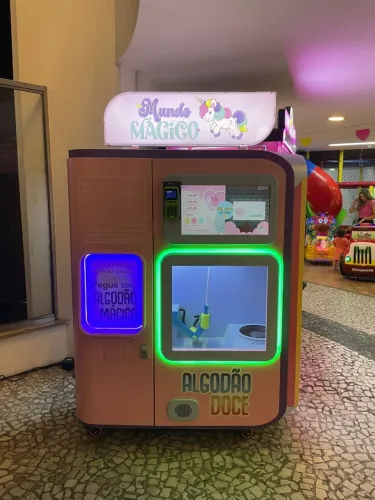 Máquina Automática de Algodão Doce - Vending Machine (Renda Passiva)
