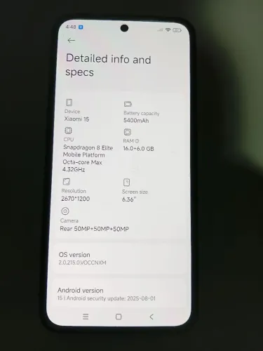 Xiaomi 15 (Snapdragon 8 Elite) 16GB RAM / 512GB - Impecável (Negociável)