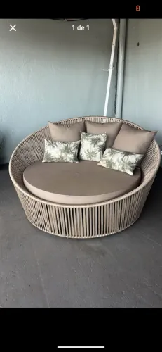 Chaise em corda náutica