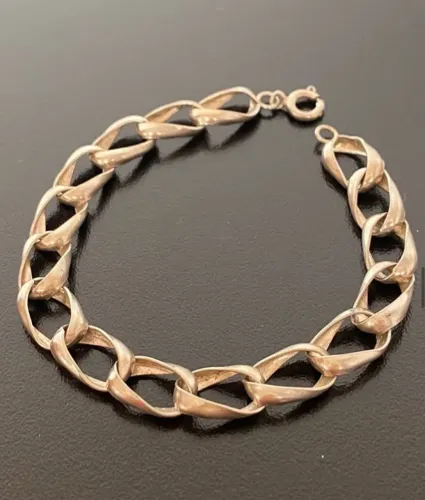 Pulseira Vintage em Prata925 tam. 19,5 cm