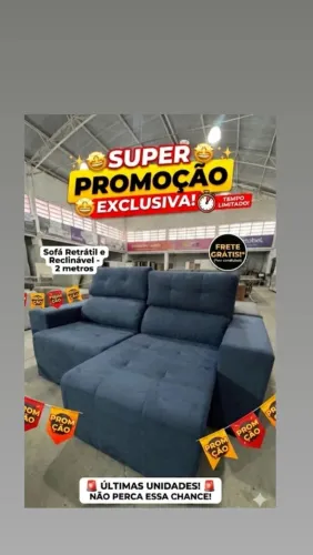Super promoção de Sofá Retrátil e Reclinável 2 metros!!