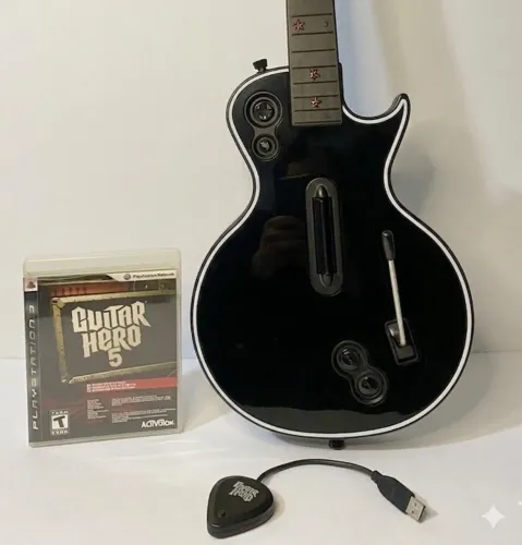 Guitarra Guitar Hero - Ps3 / Ps4 / Ps5 / PC Guitar Hero