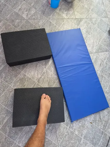Par de Step e colchonete para treino em casa