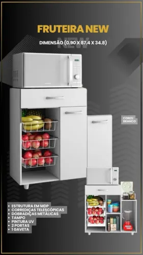 Fruteira New 2 Pts Nova