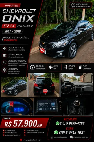 Chevrolet Onix Hatch LTZ 1.4 8V Flex Mec. 4P 2018