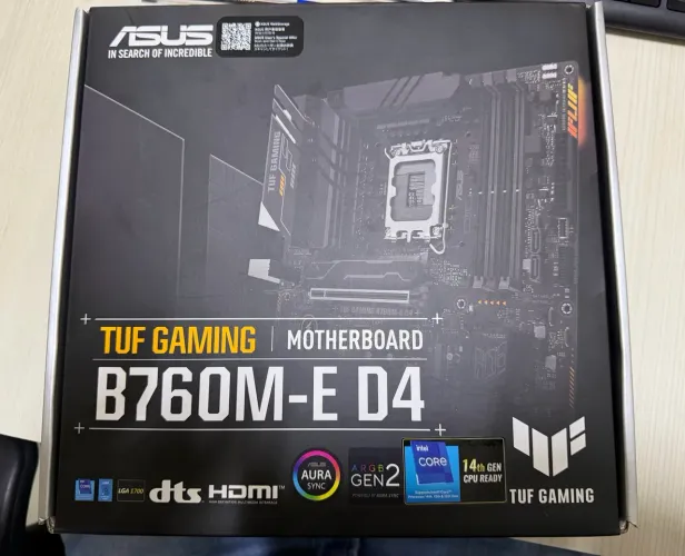 Placa mãe TUF Gaming B760M-E D4 RGB