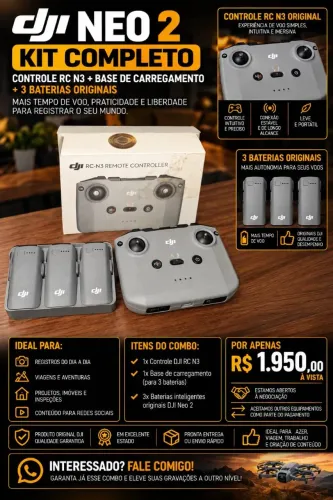 Baterias originais para dji neo 2 + rc n3