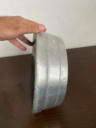 Comedouro pesado de alumínio grande para cães