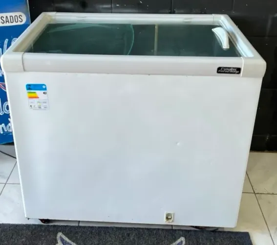 Freezer expositor Esmaltec horizontal 400 litros