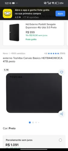 Hd esterno 4tb toshiba