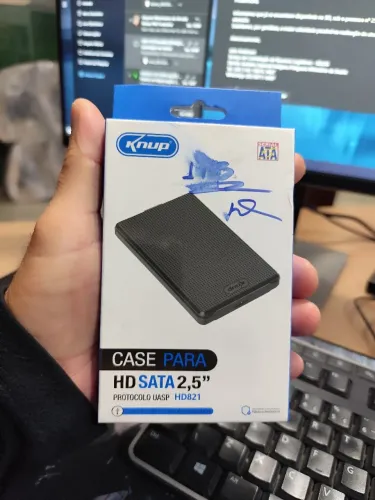 HD externo de 500gb para armazenanento dos seus arquivos 