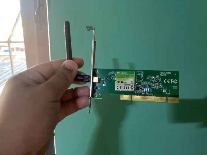 Placa Wi-Fi  Pci-e impecável pronta para o uso 