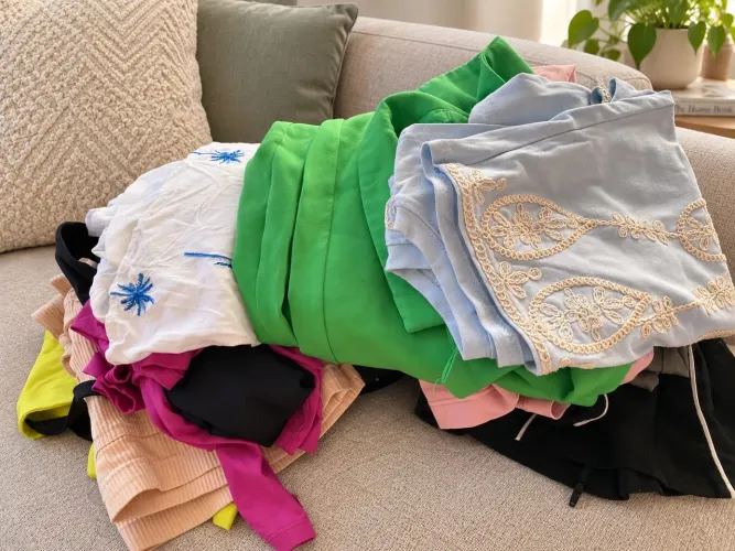 Roupas para bazar
