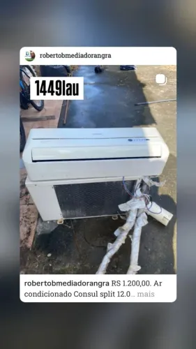 Ar condicionado Consul split 12.000 BTUs 220 volts