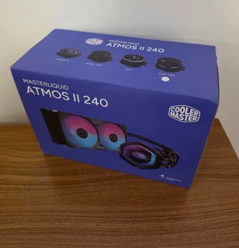 Water Cooler Cooler Master MASTERLIQUID ATMOS VRM FAN, ARGB, 240MM, Preto<br>=