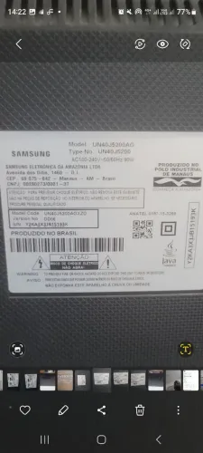Tv Samsung 40 defeito