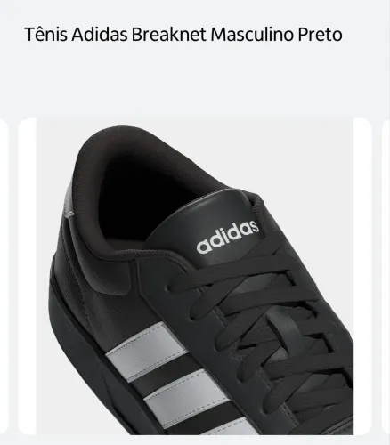 Tênis breaknet adidas preto
