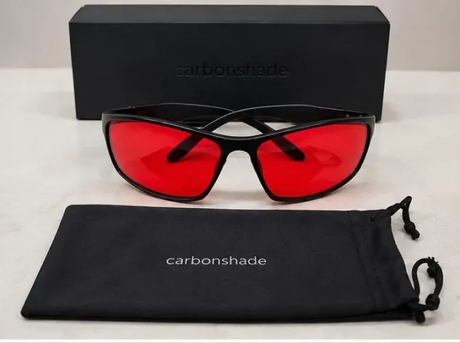 Óculos Carbonshade Classic Original - Lente Vermelha + Caixa Original