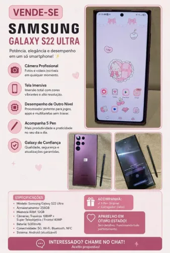 Vende Celular Samsung 22 Ultra 