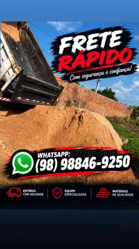 Areia a pronta entrega em toda São Luís